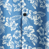 Hawaïblouse met korte mouwen en bloemenpatroon