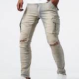 Laluna® | Slim Fit Cargo Jeans