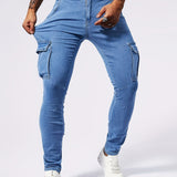Laluna® | Slim Fit Cargo Jeans