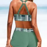Janette - Hoge Taille Ribbet Bikini