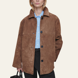 Laluna® | Collared Suede Jacket