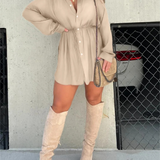 luna® | Trendy Satijnen Romper Jurk