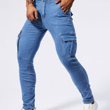 Laluna® | Slim Fit Cargo Jeans