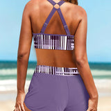Janette - Hoge Taille Ribbet Bikini