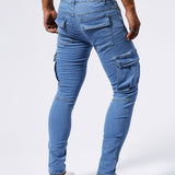Laluna® | Slim Fit Cargo Jeans