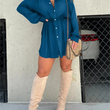 luna® | Trendy Satijnen Romper Jurk