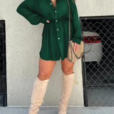 luna® | Trendy Satijnen Romper Jurk
