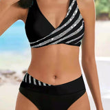 Mona - Geprinte Bikini in Warme Tinten