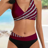 Mona - Geprinte Bikini in Warme Tinten