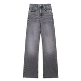 Laluna® | Grijze Damesbroek Wide Leg
