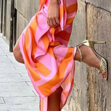 luna® | Jurk met Wikkelprint