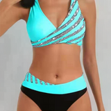 Mona - Geprinte Bikini in Warme Tinten